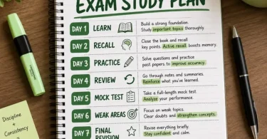 exam preparation study plan