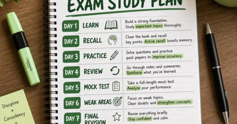 exam preparation study plan